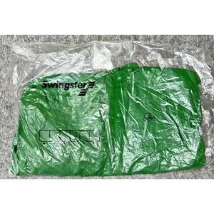 Pioneer Seed Jacket Mens Large Green Button‎ Up Bomber 80s USA Swingster (27-18)